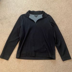 Black Banana Republic Long Sleeve Quarter-zip Shirt